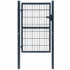 vidaXL Cancello per Recinzione 2D (Singolo) Grigio Antracite 100x120 cm