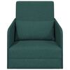vidaXL Divano letto 60cm Verde Scuro Tessuto