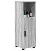 vidaXL Mobile da Bagno con archiviazione Grigio Sonoma 30 x 35 x 95 cm