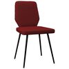 vidaXL Sedie da Pranzo 4 pz Rosso Vino in Tessuto