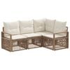 vidaXL Set Divano da Giardino 4 pcs Beige polyrattan