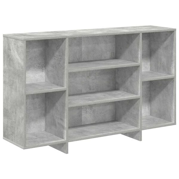 vidaXL Credenza Grigio Cemento 120x30x75 cm in Truciolato
