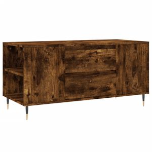 vidaXL Tavolino da Salotto Rovere Fumo 102x44,5x50cm Legno Multistrato