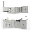 vidaXL Set Mobili da Cucina 11 pz Kalmar Grigio Sonoma in Truciolato