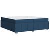 vidaXL Struttura del letto con materasso Blu 200 x 200 cm Tessuto