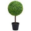 vidaXL Pianta di Bosso Artificiale a Sfera con Vaso Verde 50 cm