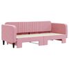 vidaXL Divano Letto con Letto Estraibile Rosa 80x200 cm in Velluto