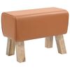 vidaXL panca 60 x 30 x 45 cm Pelle Vera Marrone