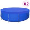 vidaXL Coperture per Piscina 2 pz in PE Rotonde 540 cm 90 g/m&sup2;
