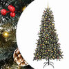vidaXL Albero di Natale artificiale con 300 LED Verde 240 cm