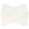 vidaXL Knee Pillow Bianco Schiuma di memoria e poliestere