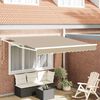 vidaXL Tenda Retrattile Beige 350 x 250 cm Poliestere e Alluminio