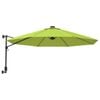 vidaXL Ombrellone a Parete con LED Verde Mela 290 cm