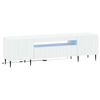 vidaXL Mobile TV LED Bianco Legno ingegnerizzato