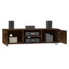 vidaXL Mobile TV Rovere Fumo 140x40,5x35 cm in Legno Multistrato