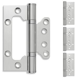 vidaXL Cerniera 4 pz 100 x 75 x 13 mm Argento Acciaio