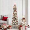 vidaXL Albero di Natale artificiale con 300 LED Bianco 180 cm