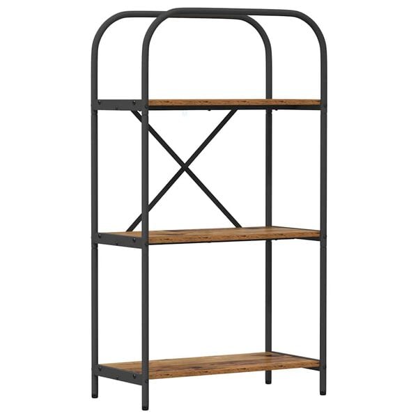 vidaXL Libreria Legno vecchio 60 x 30 x 109 cm Legno multistrato