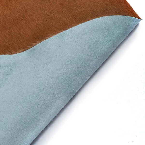 vidaXL Tappeto in Vera Pelle Bovina Marrone e Bianco 150x170 cm