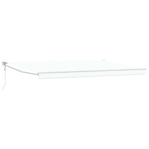 vidaXL Tenda da Sole Bianco 500 x 300 x 165 cm Poliestere e Metallo