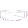 vidaXL Tavolino Salotto Grigio Sonoma 100x100x35 cm Legno Multistrato