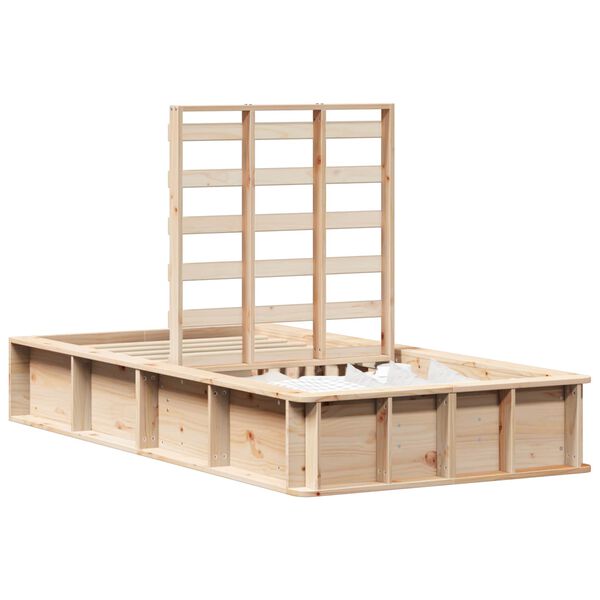 vidaXL Struttura del letto Marrone 80 x 200 cm Pino massello