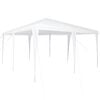 vidaXL Tenda Party Bianco 400 x 400 x 266 cm Polietilene e Acciaio