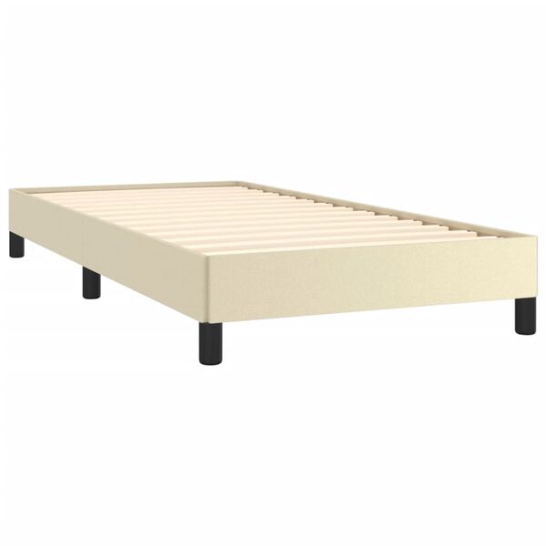 vidaXL Giroletto Crema 90x190 cm in Similpelle
