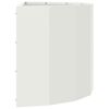 vidaXL Fioriera Bianco 60 x 30 x 35 cm Acciaio