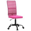 vidaXL Sedia da Ufficio Altezza Regolabile Rosa in Tessuto a Rete