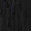 vidaXL Toeletta Nera 95x50x134 cm in Legno Massello di Pino