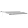 vidaXL Cornice per Tenda Manuale con LED Antracite e Bianco 5 x 3 m