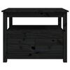 vidaXL Tavolino da Salotto Nero 71x49x55cm in Legno Massello di Pino
