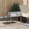 vidaXL Tavolino da Giardino Rettangolare Grigio Chiaro 60x40x37 cm
