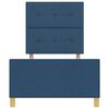vidaXL Struttura del letto con testiera Blu 90 x 190 cm Tessuto
