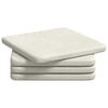 vidaXL Cuscini per Seduta 4 pz Velluto Crema 40 x 40 x 3 cm
