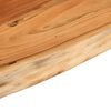 vidaXL Mensola a Muro 80x20x2,5cm Rettangolare Legno Acacia Bordi Vivi