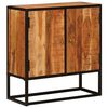 vidaXL Credenza Beta Naturale 70 x 30 x 75 cm Legno di Acacia Massello
