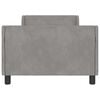 vidaXL Struttura letto bambini con testata Grigio chiaro 90 x 200 cm