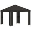 vidaXL Gazebo 3 x 3 m Antracite Poliestere e Acciaio 190
