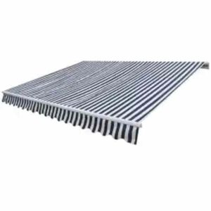 vidaXL Tenda da Sole Pieghevole Motorizzata 600 cm Blu/Bianca