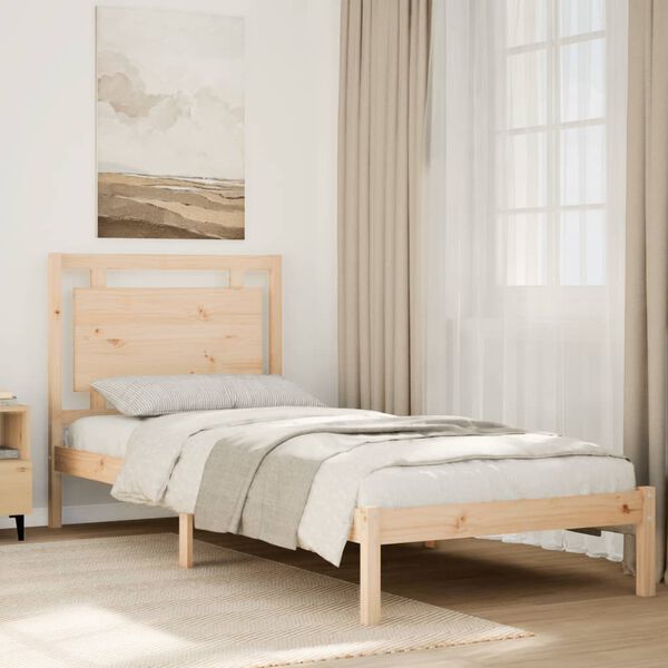 vidaXL Giroletto Extra Lungo senza Materasso 100x210 cm Legno Massello
