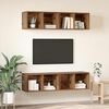 vidaXL Set mobile TV 4 pcs Legno vecchio 37 x 37 x 72 cm