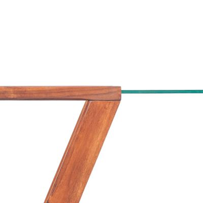 vidaXL Tavolino da Caffè in Legno Massello Acacia Marrone 100x50x40 cm