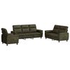 vidaXL Set di divani 3 pcs Verde militare Pelle Scamosciata Sintetica