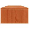 vidaXL Supporto Monitor Marrone Cera 100x27x15 cm Legno Massello Pino