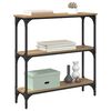 vidaXL Tavolo consolle Rovere artigianale 75 x 22,5 x 75 cm