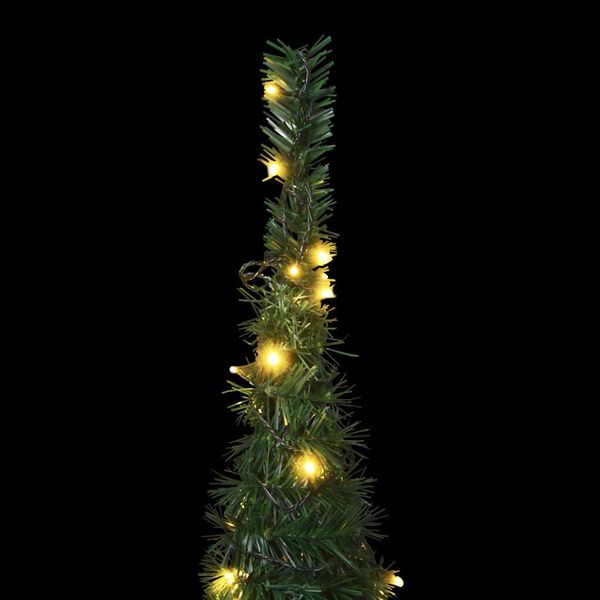 vidaXL Albero di Natale Artificiale Apribile Preilluminato Verde 150cm