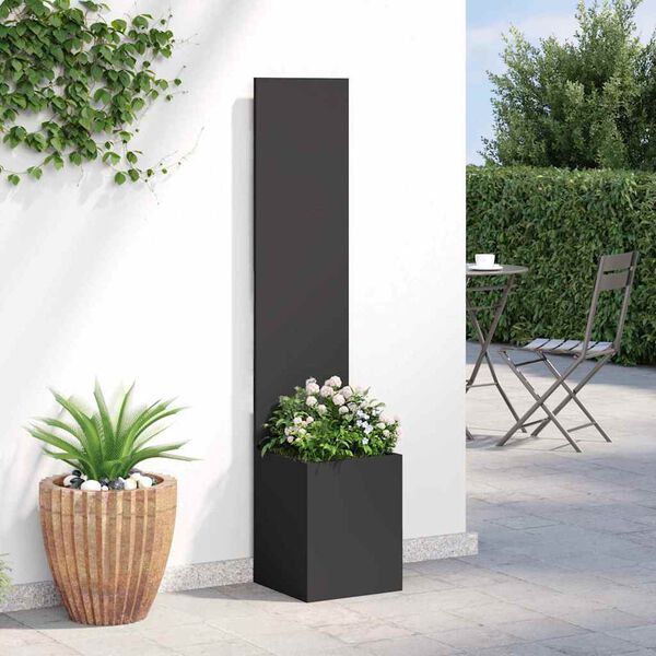vidaXL Schermo per privacy in giardino Traforo Nero 32 x 140 cm