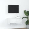 vidaXL Mobile Porta TV Bianco 60x31x25,5 cm in Legno Multistrato